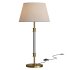 Viator Wrapped White Leather Table Lamp - Thumbnail 2