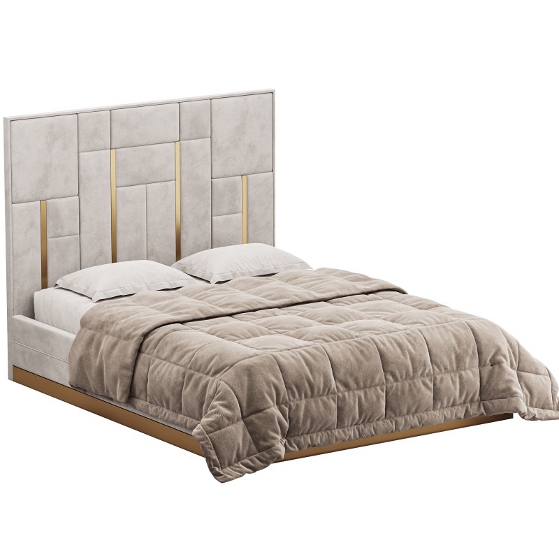 White And Gold BED - Image 3