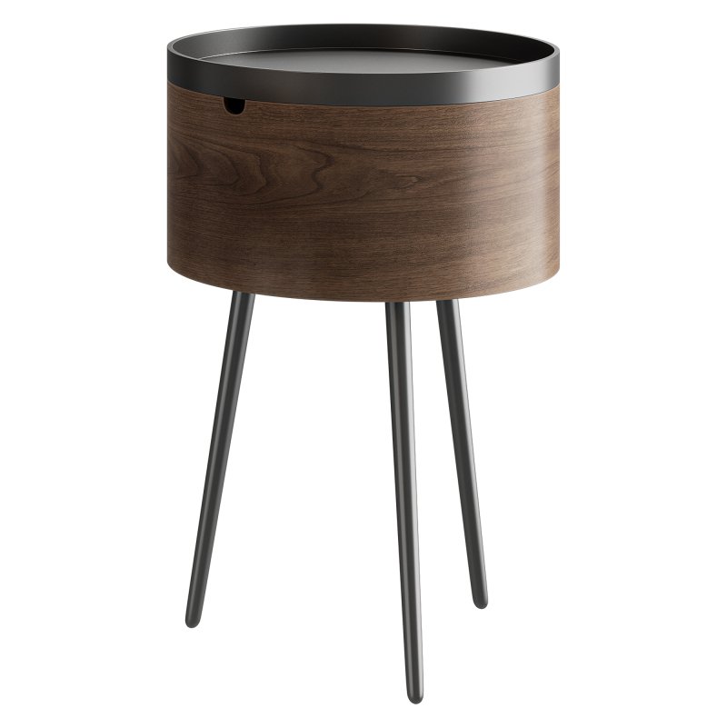 Headboard in walnut veneer, Orteo - Image 5