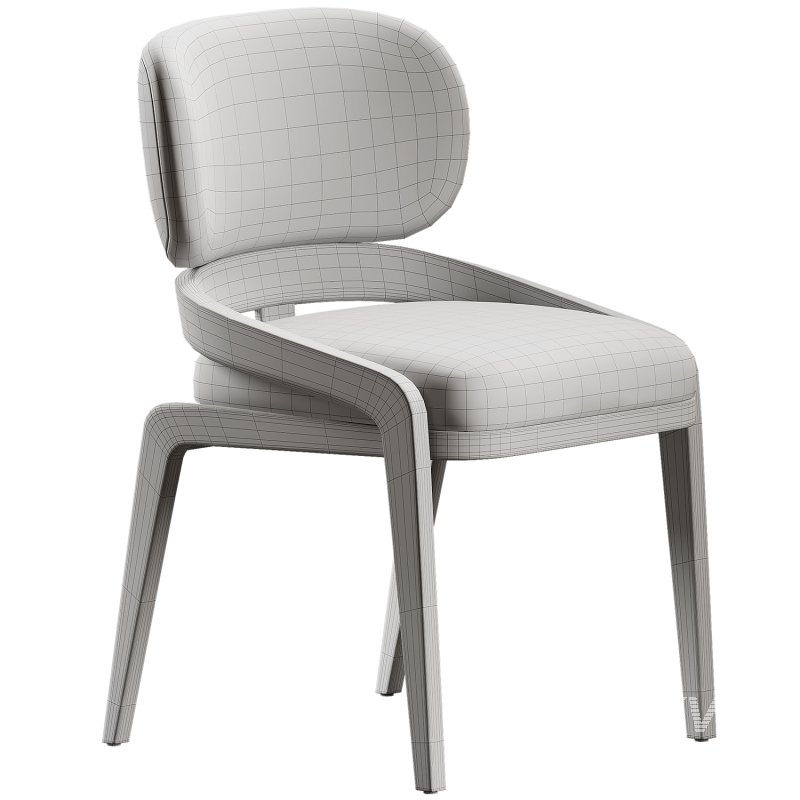 Scandinavian solid wood dining chair - Image 5