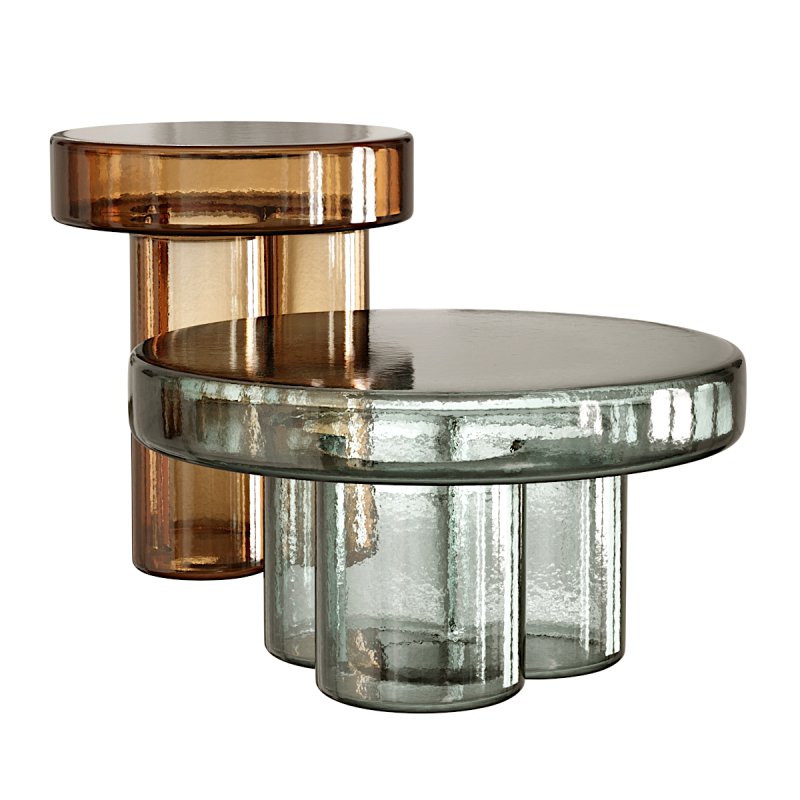 Miniforms Glass Tables by Yannis Gikas - Image 1