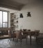 Modern living room and dining room kitchen interior scene - Thumbnail 12