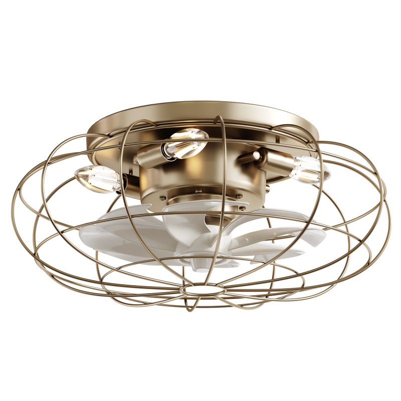 Vintage Iron Remote Control Ceiling Fan light - Image 3