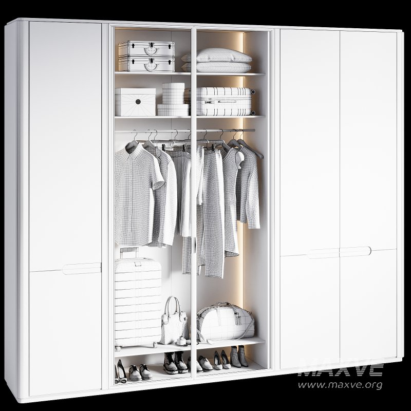 Contemporary Wardrobe Closet 05 - Image 2