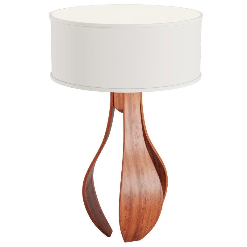 Chloe in Walnut Table Lamp - Image 3