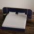 Modern Upholstered Bed with Wooden Arch Frame - Thumbnail 5