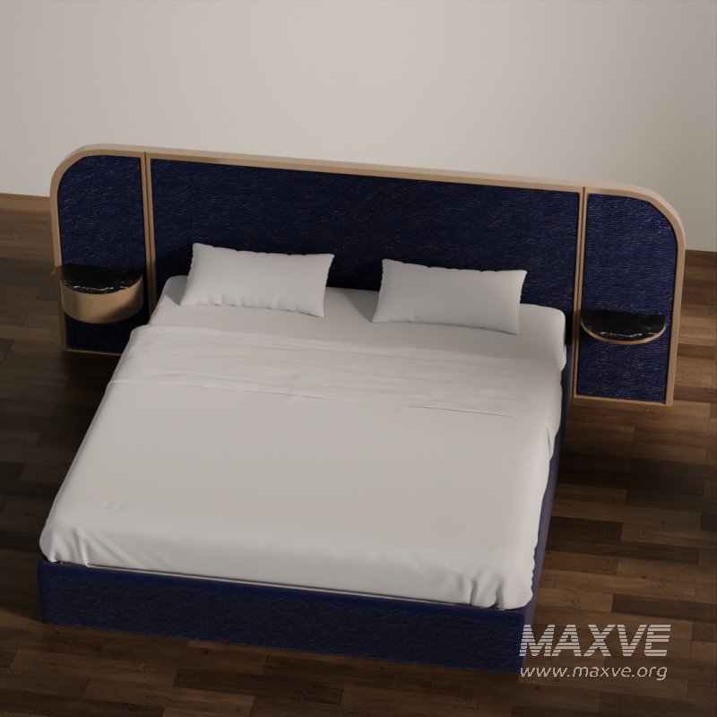 Modern Upholstered Bed with Wooden Arch Frame - Image 5