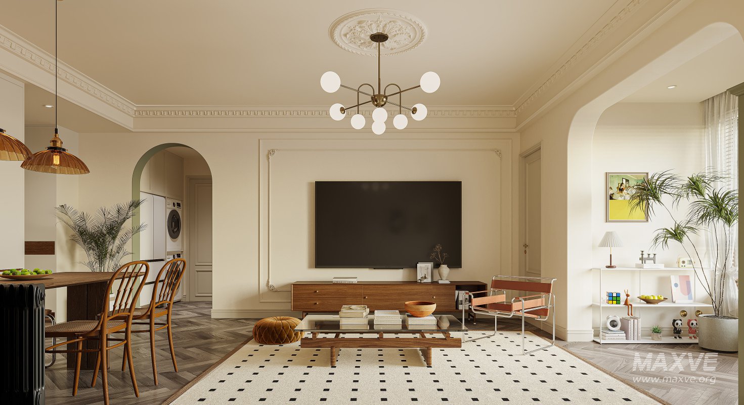 Luxurious living room and dining room - Image 1