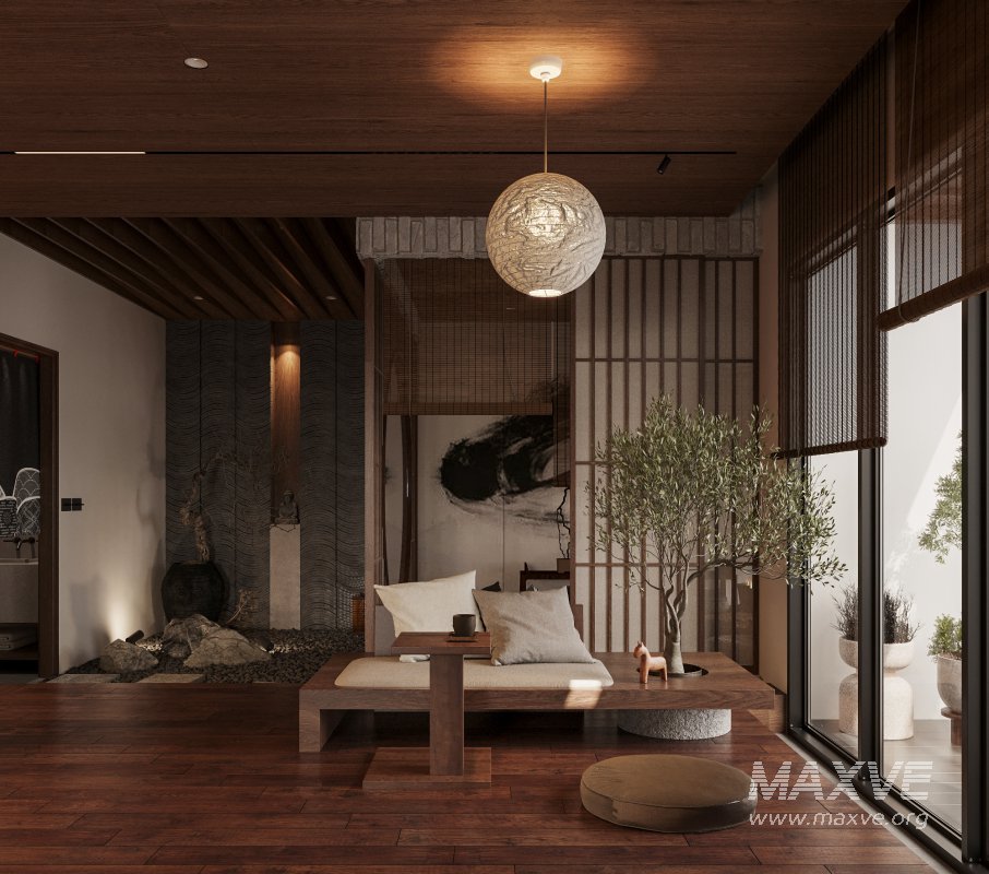 Japanese Living Room Dining Room Bedroom - Image 8