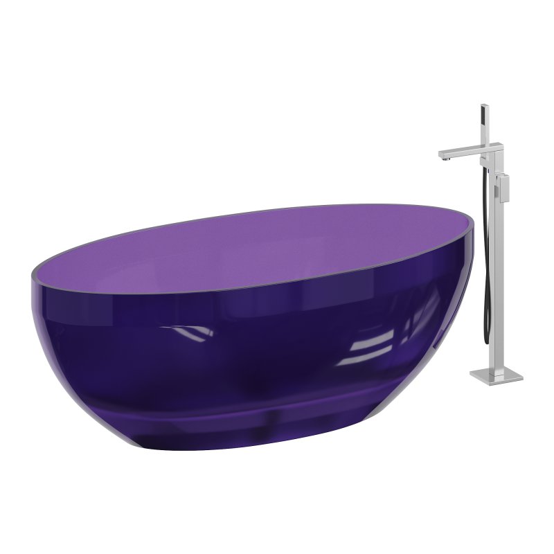ABBER Kristall AT9702Amethyst washbasin - Image 2