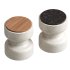 Tivoli Stool in travertine and walnut by Ivan Colominas - Thumbnail 3