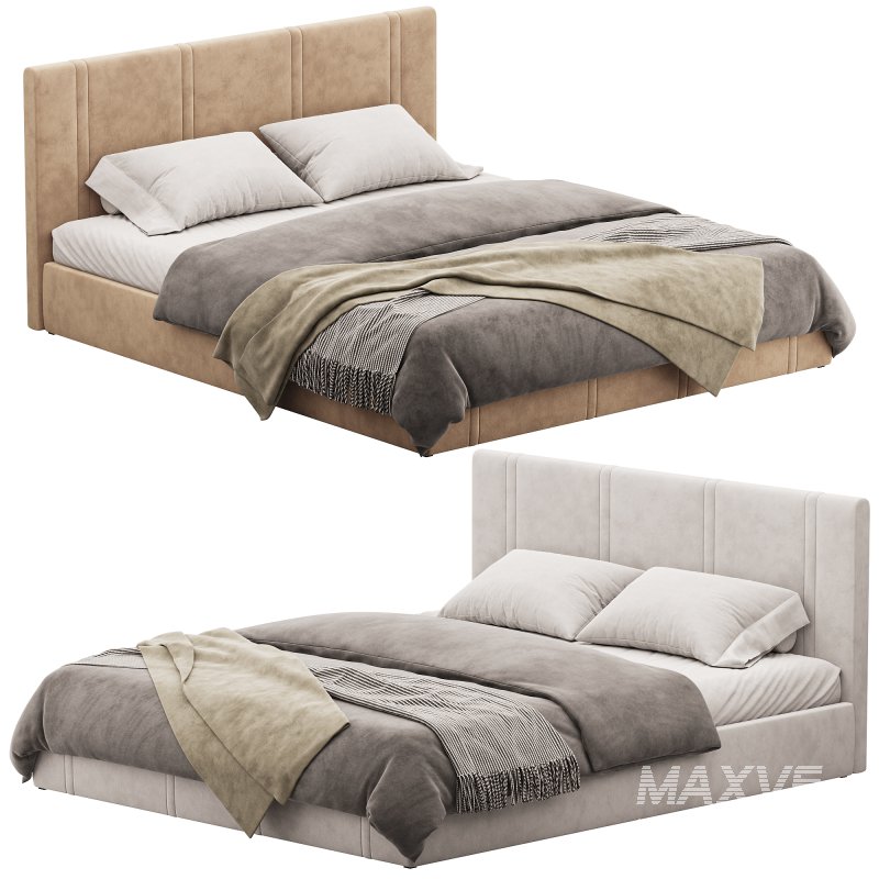 White eco leather bed - Image 1