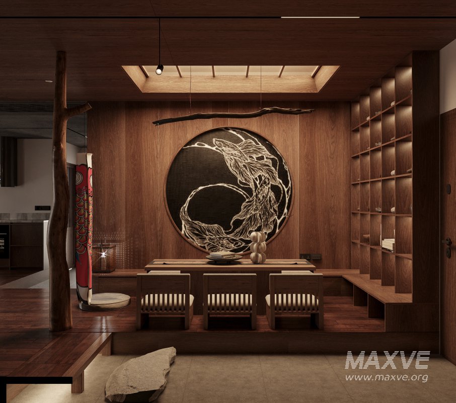 Japanese Living Room Dining Room Bedroom - Image 3