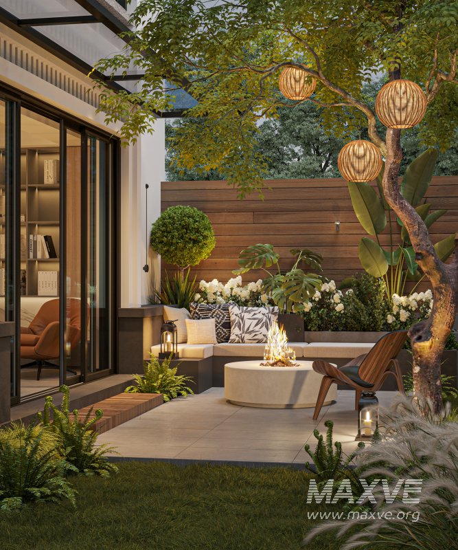 Modern Garden Courtyard - Image 1