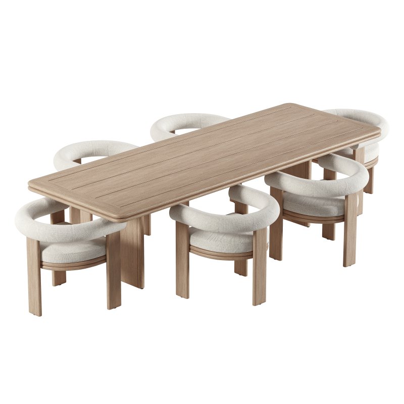 Collins Dining Chair and Table-Harbour - Image 2