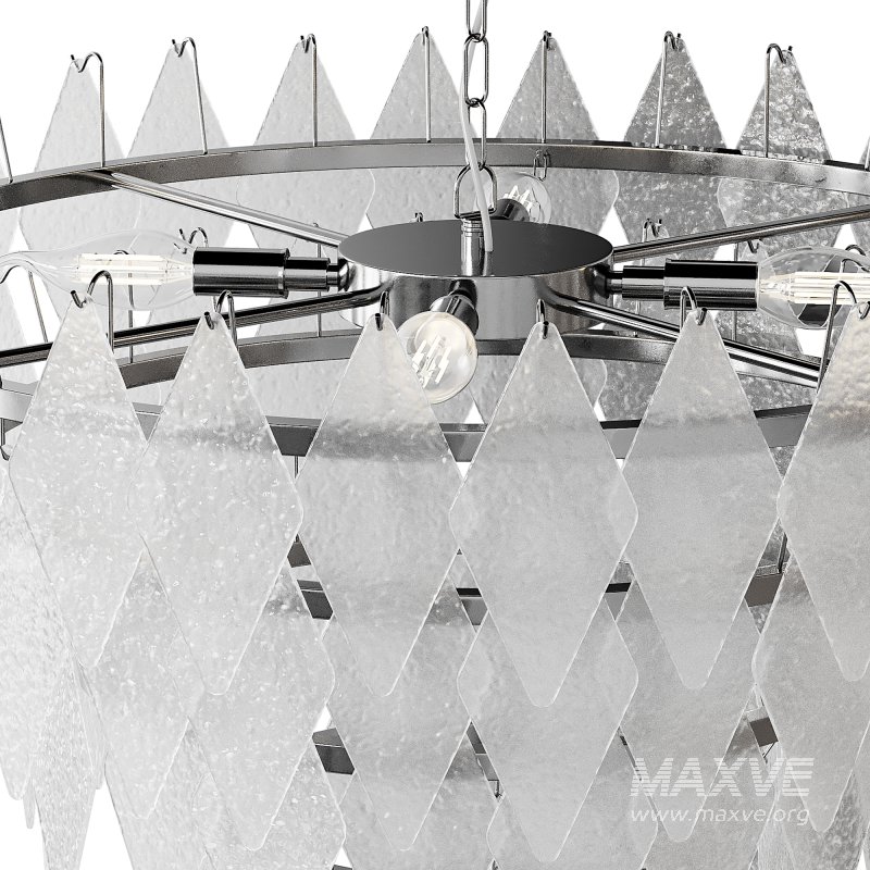 Rhombus Chandelier Antique Brass L light - Image 8