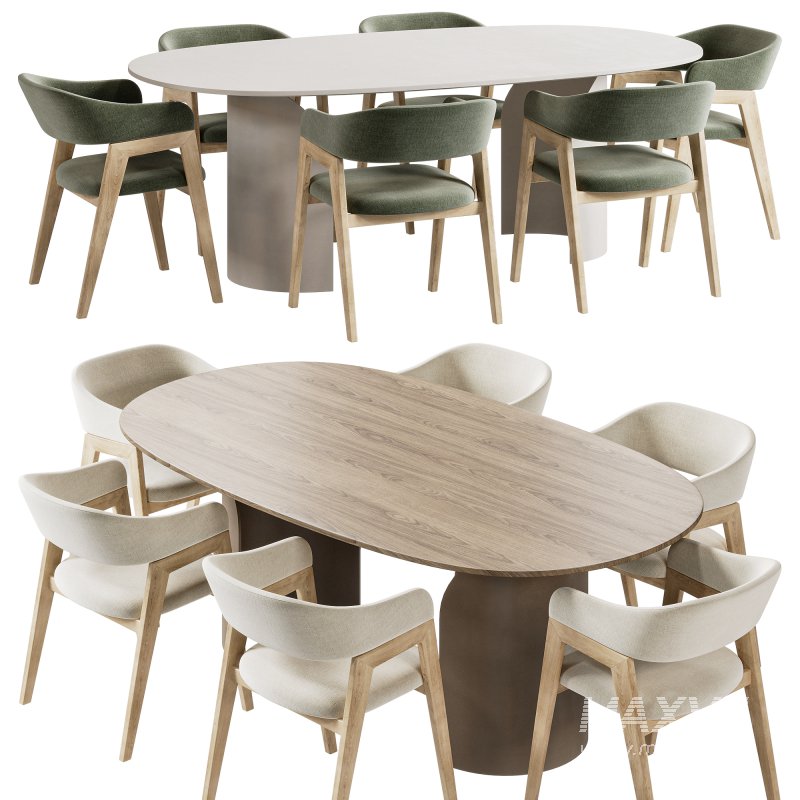 Vida table and Chelsea chair set 2 - Image 2