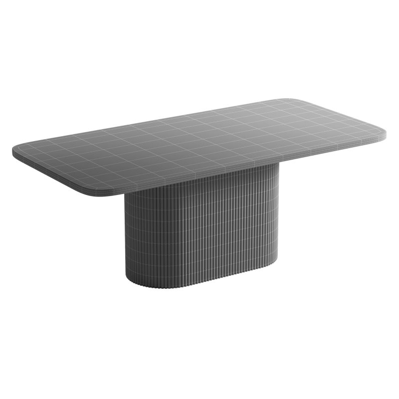 VALI acacia wood dining table - Image 4