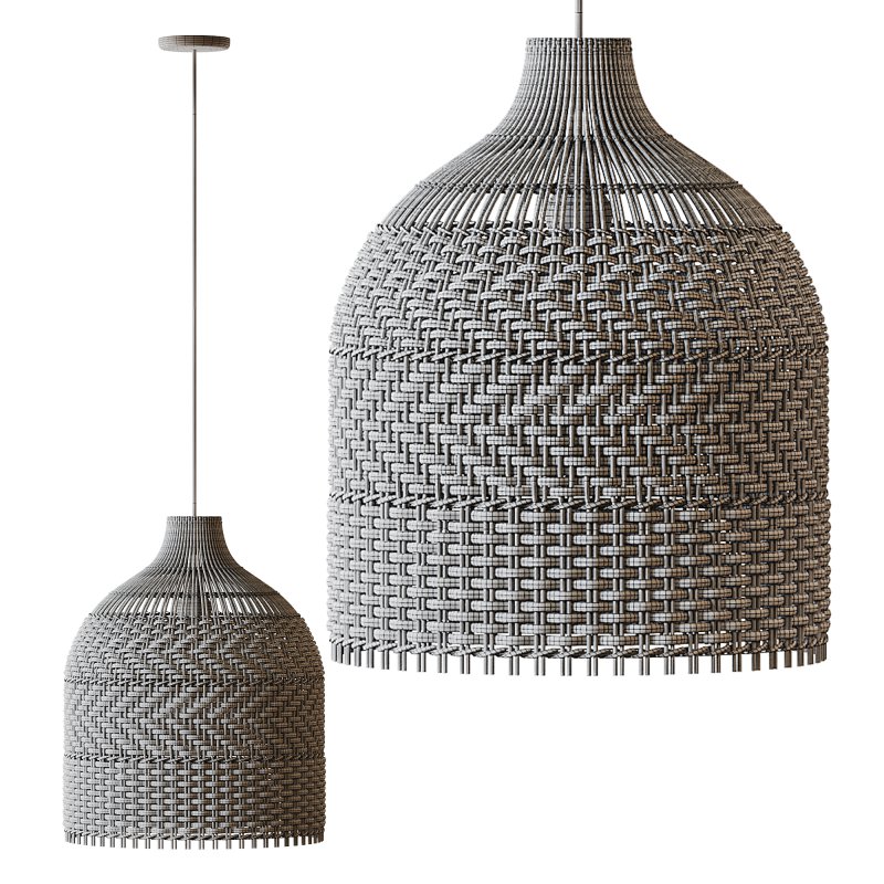 Contemporist Rattan Pendant Light Woven Light Fixture - Image 9