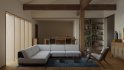 Modern living room and dining room interior scene - Thumbnail 1