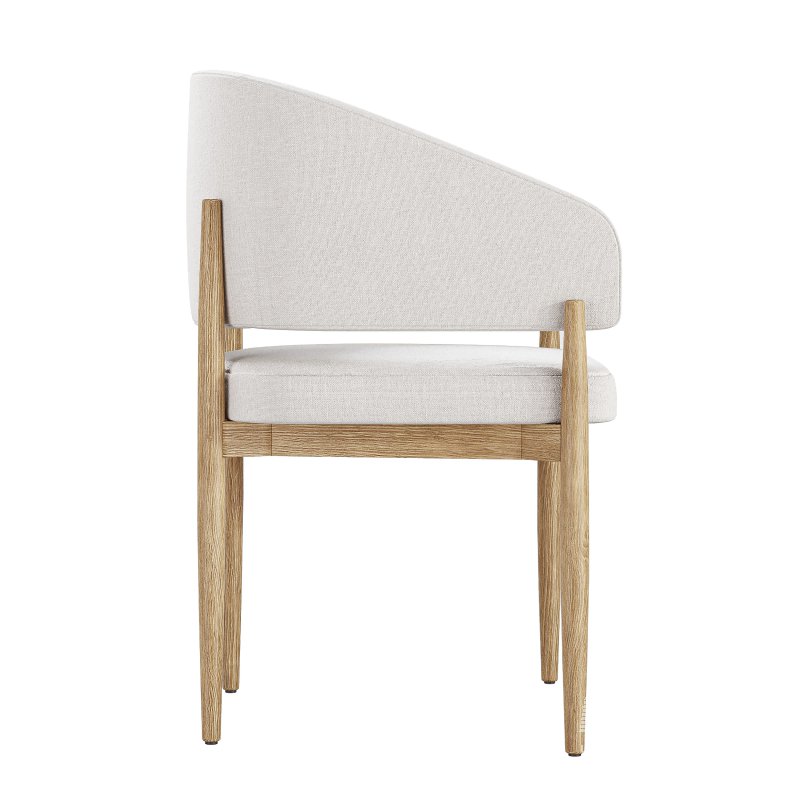EVA FABRIC DINING ARMCHAIR - Image 6