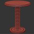 French Wood Side Table by Charles Dudouyt - Thumbnail 1