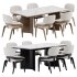: Scandinavian Dining Set - Thumbnail 2