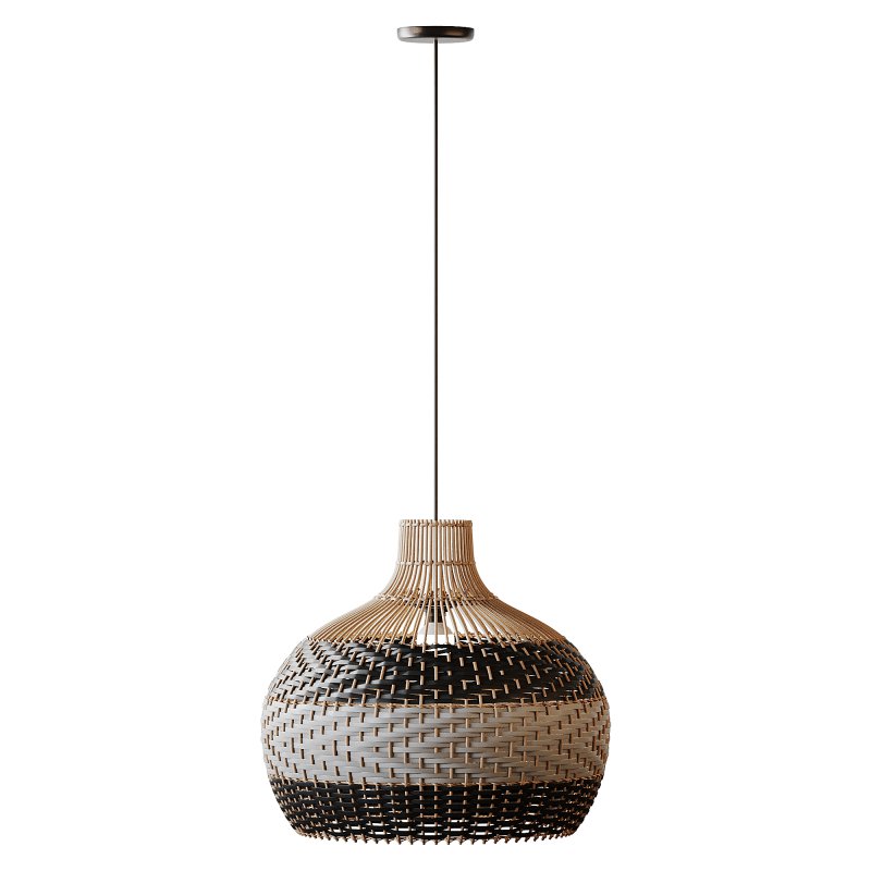 Lampshade Rattan Pendant Light - Image 2