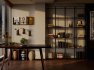 Modern living room and dining room office room interior scene - Thumbnail 6