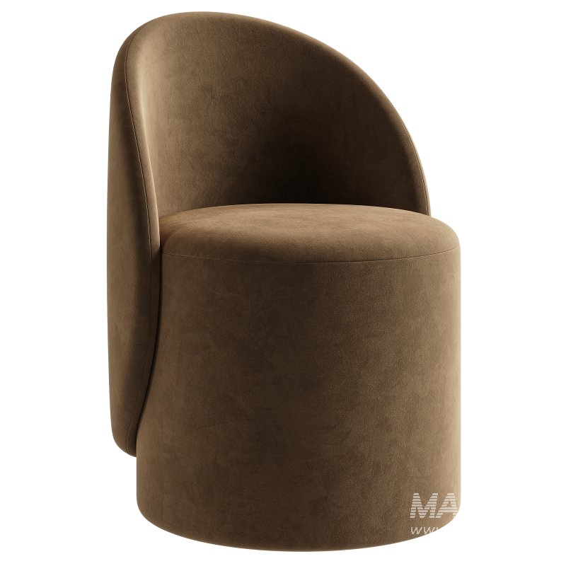 Loreen rotating pouf boucle white - Image 3