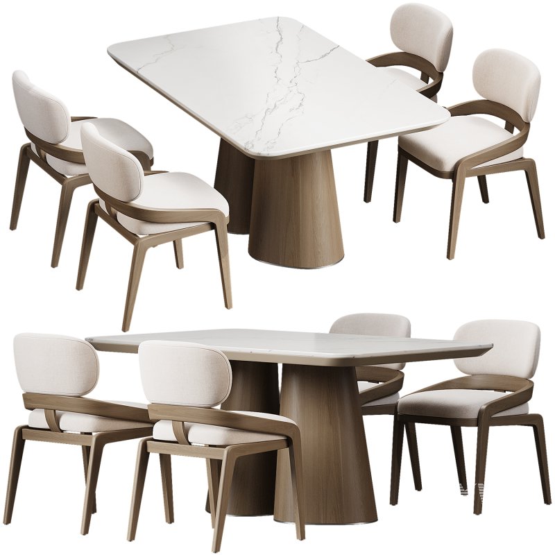 Dinning chair and table - Image 2
