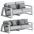 Canyon Outdoor Teak Sofa - Thumbnail 10