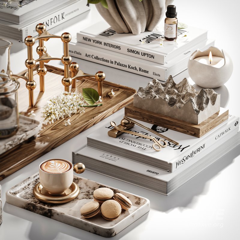 White Lilac and Pear Tabletop - Image 2