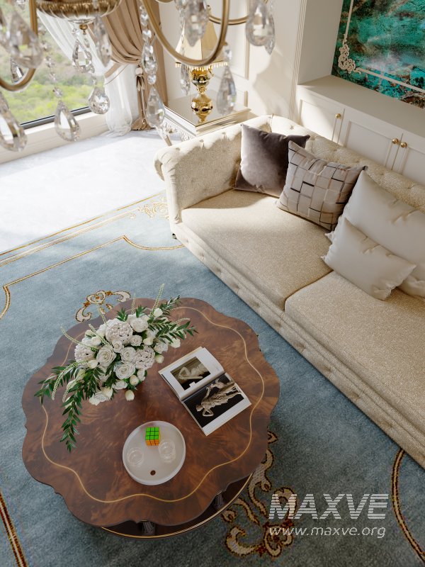 Luxurious classic living room and dining room - Image 3