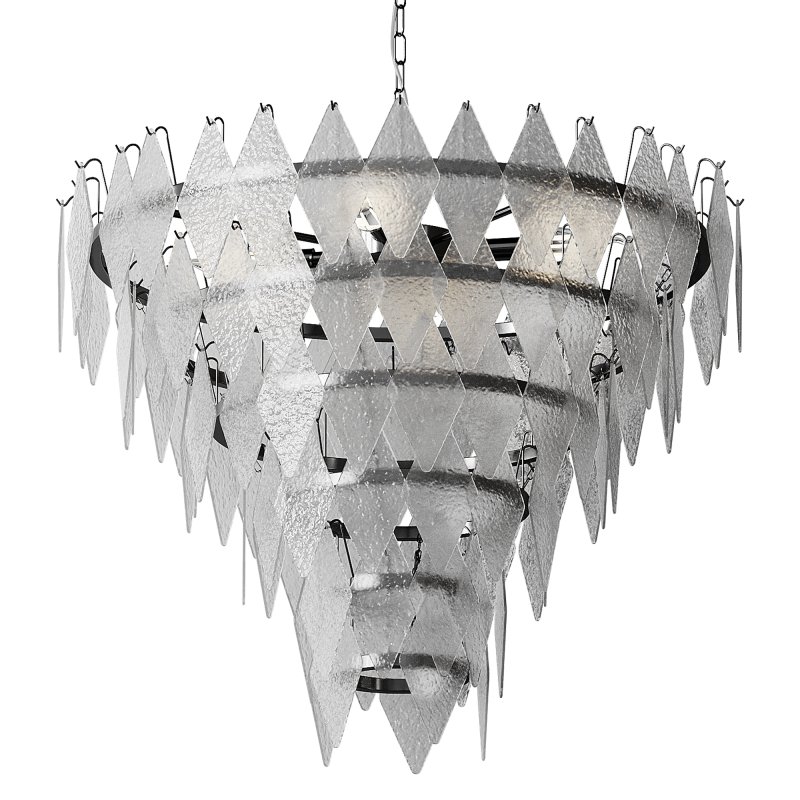 Rhombus Chandelier Antique Brass L light - Image 5