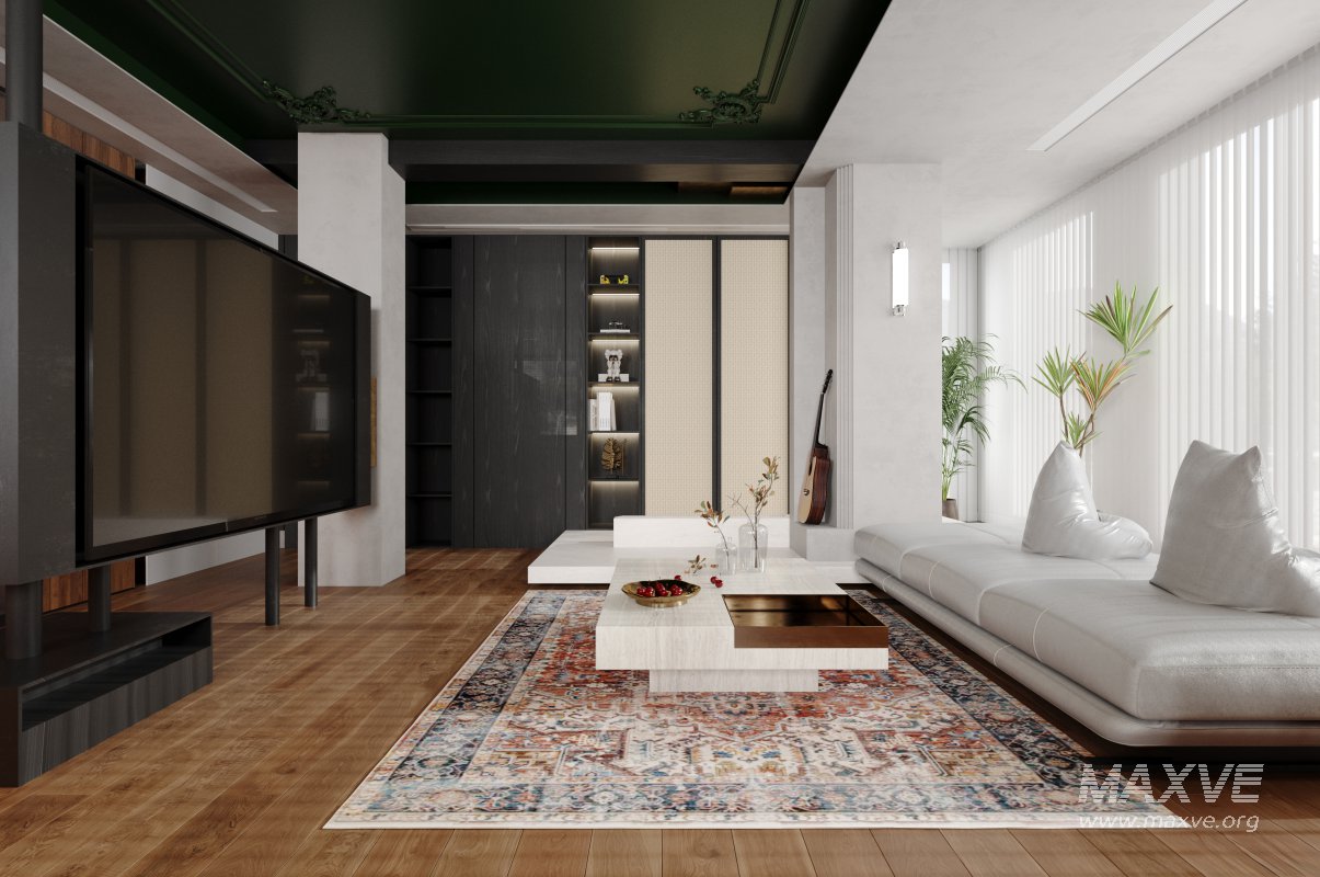 Luxurious living room and dining room kitchen - Image 4