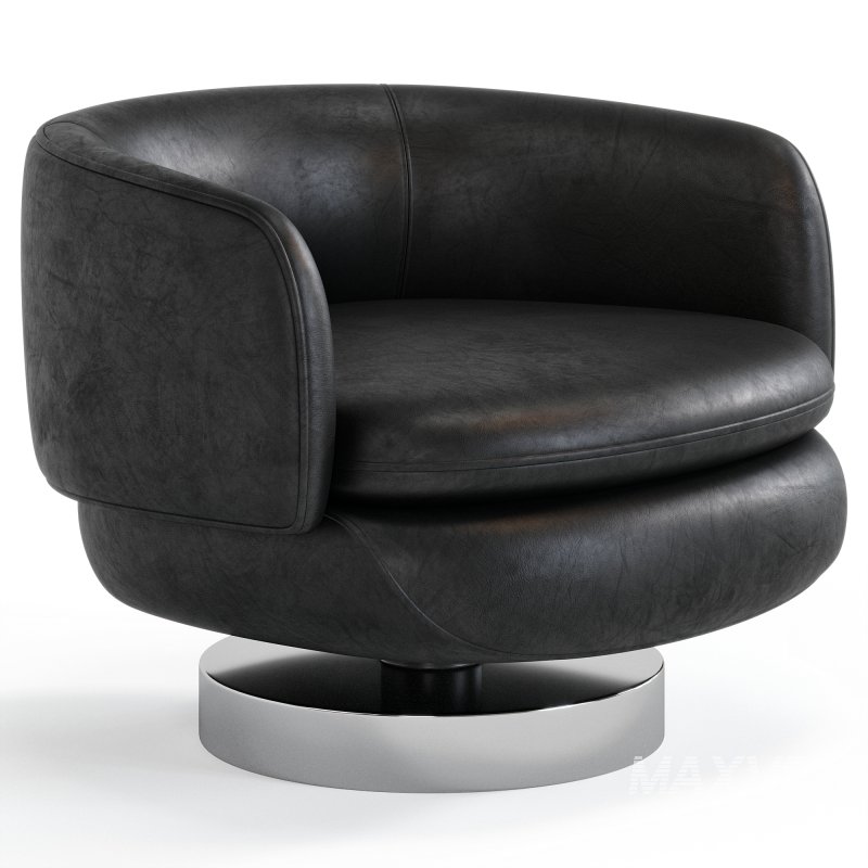 Vivienne Leather Armchair By Minotti - Image 3