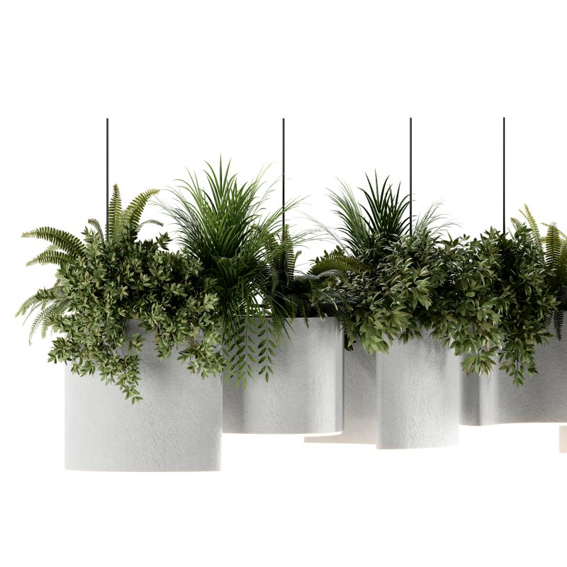Reception Desk With Hanging Plants-set 15 - Image 4