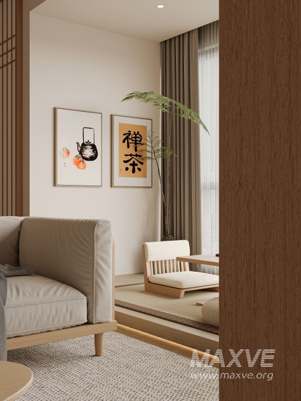 Japanese living and dining room - Image 9