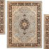 Medallion Kashan Light Blue Traditional Rug - Thumbnail 2