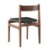 AMBROGIO BLACK LEATHER DINING CHAIR-CB2 - Thumbnail 2