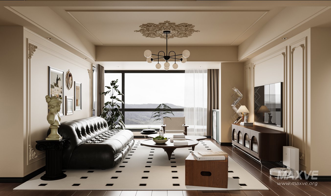 Luxurious living room and dining room - Image 1