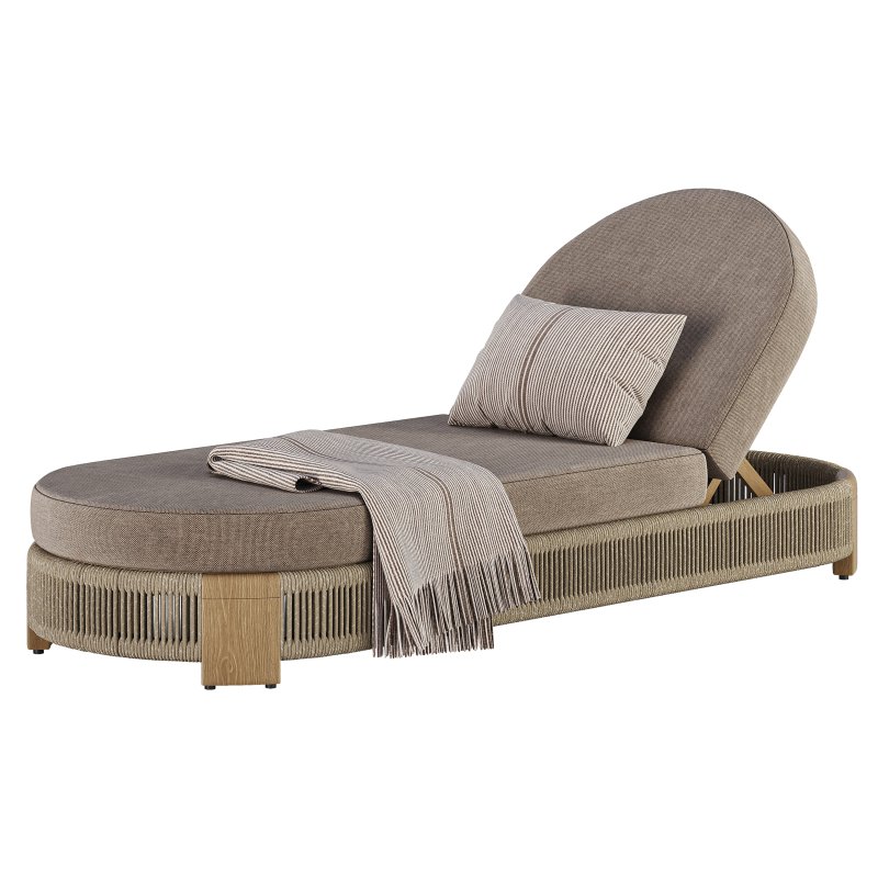 Palm Beach Teak Sun Lounge-Harbour - Image 2