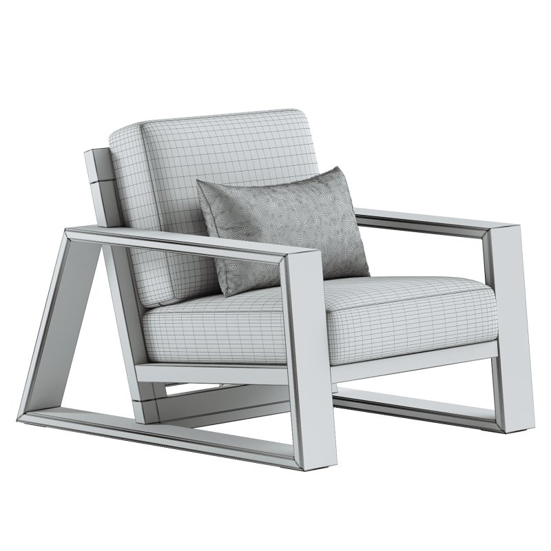 Canyon Outdoor Teak Lounge Chair - Image 7