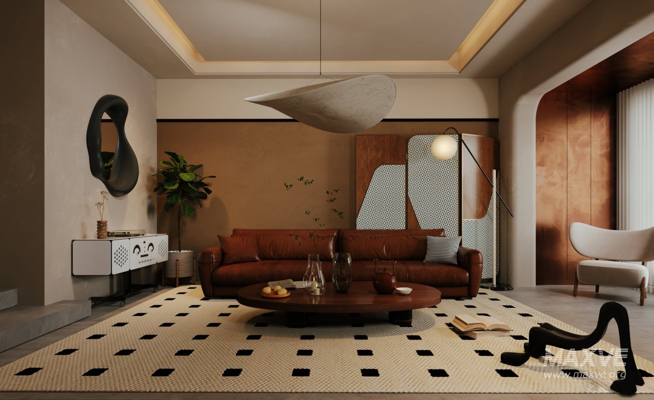 Luxurious living room and dining room kitchen - Image 3