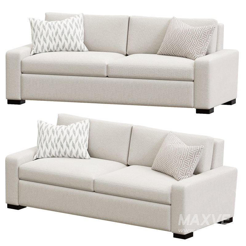 Remington Luxury King Sleeper Sofa in Wiley Parchment - Image 4