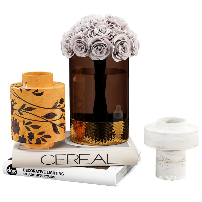 Decorative set With Rose bouquet - Image 3