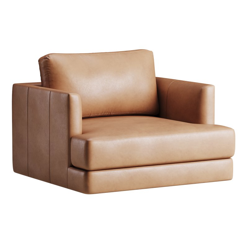 Haven Leather Chair and a Half - Image 3