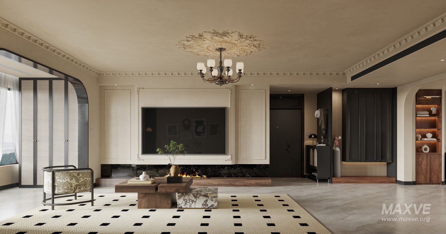 Luxurious living room and dining room kitchen - Image 4