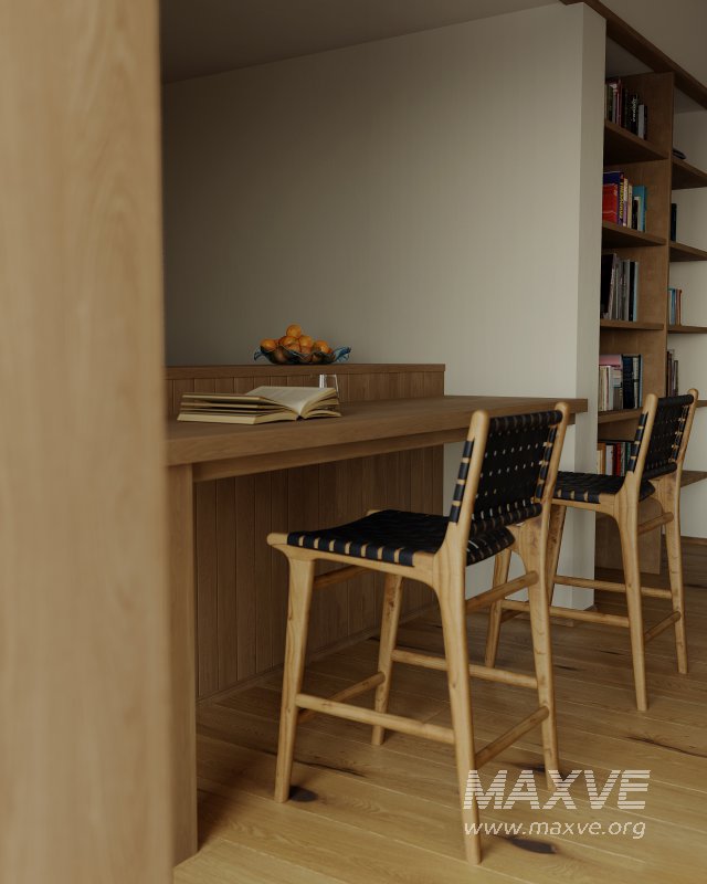 Modern living room and dining room interior scene - Image 4